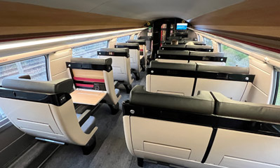 TGV Ocane 1st class seats