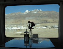 View from the dining car, Beijing to Lhasa train