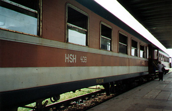Train travel in Albania:  ex-Italian coaches