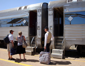 The Ghan from Adelaide to Alice Springs & Darwin:  Boarding Platinum Class