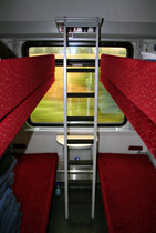 4-berth couchette compartment in the Paris-Vienna Orient Express