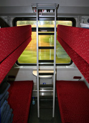 City Night Line sleeper train to Vienna:  4-berth couchettes