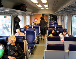 2nd class seats on the Munich-Zagreb train