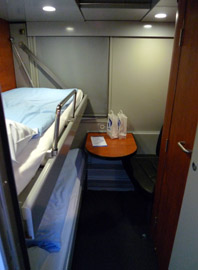 Deluxe sleeper on Cologne to Vienna EuroNight train