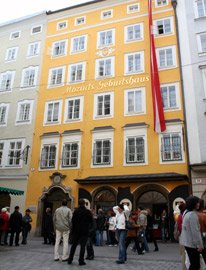 Mozart's birthplace, Salzburg" width="206" height="270