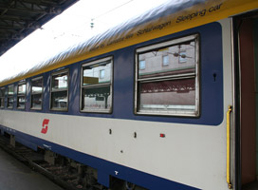 The Paris-Vienna sleeping-car
