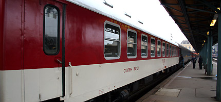 A Bulgarian sleeping-car, as used from Vienna to Sofia