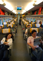 Soft seats on Beijing-Shanghai D category train