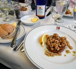 The shrimp tasted fabulous...
