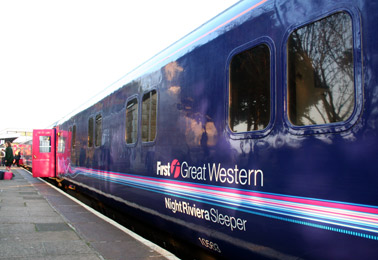 The Night Riviera sleeper at St Erth