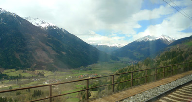 Scenery in the Austrian Alps between Munich & Ljubljana