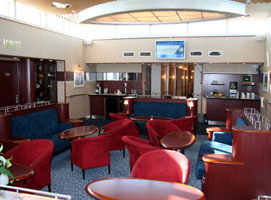 Ferry to Denmark:  The Commodore Class lounge
