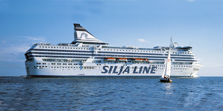 The ferry Silja Serenade from Stockholm to Helsinki