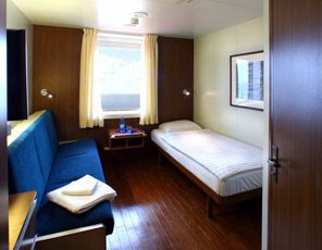 Cabin on the Finnlines ferry from Travemunde to Helsinki