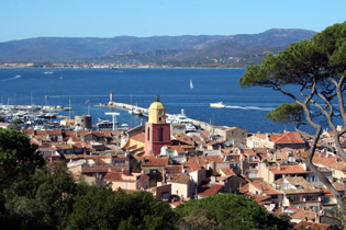 St Tropez.  Travel to the South of France by train!