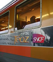 Paris - Strasbourg 'Corail' train...