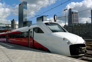 First class seats on a Fyra train