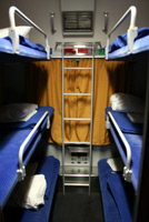 6-berth couchette compartment on Cologne-Copenhagen overnight train