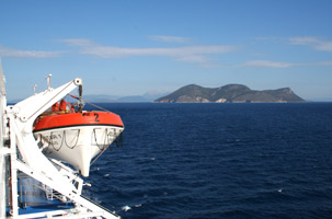 Taking the ferry from Italy to Greece.  Wonderful!