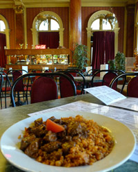 Hungarian food at the Baross restaurant, Budapest keleti