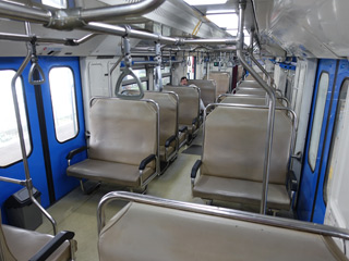 Interior of Prameks train