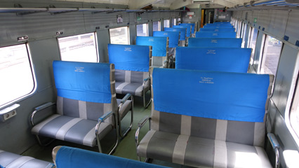 Ekonomi class train seats
