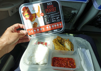 Typical Indonesian train food