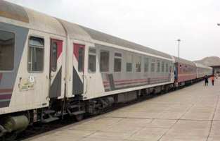 The Iranian train from Van to Tehran
