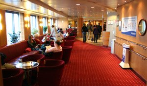 On board Irish Ferries ship 'Ulysses' from Holyhead to Dublin