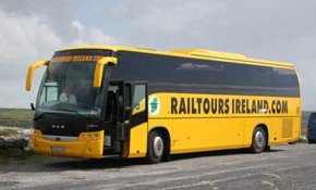 Railtours Irelands bus - day trips from Dublin