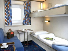 A 2-berth cabin on the Swansea-Cork ferry 'Julia'