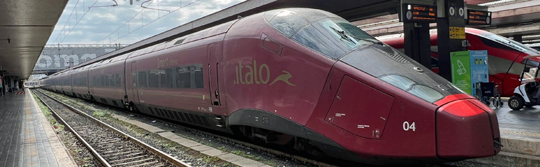 Italo AGV train at Venice Santa Lucia