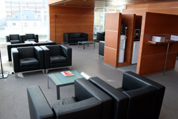 The 'salon Artesia' first class lounge at Paris Gare de Bercy