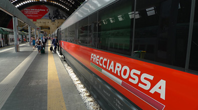 An ETR500 Frecciarossa at Milan
