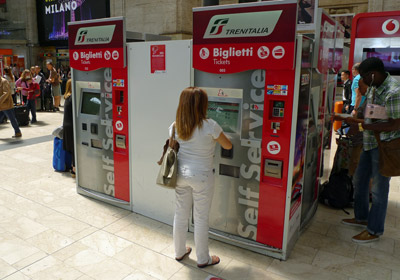 Trains in Italy:  How to use the self-service ticket machines