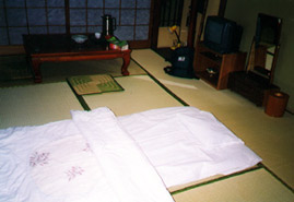 A room in a traditional Japanese 'Ryokan'