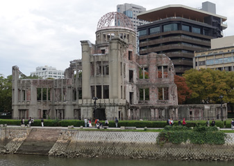 Hiroshoma Atomic Bomb Dome by day