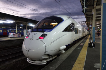 Limited Express Kamome, arrived at Nagasaki