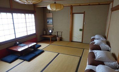 Family room at the Kyoto Q-Beh ryokan