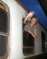 On the Nairobi - Mombassa train