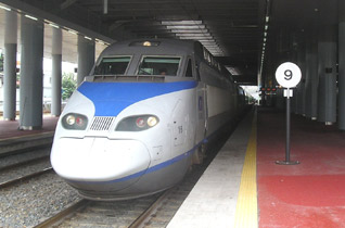 Seoul to Busan by KTX high-speed train