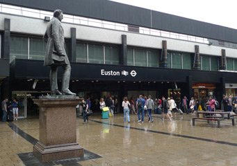 Statue of Robert Stephenson, London Euston