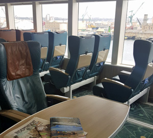 Seating on the ferry to Malta