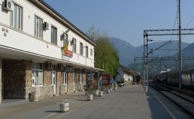 Bar station in Montenegro