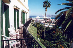 View of Tangier bay and port from the Continental Hotel