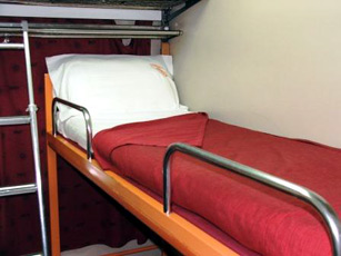 Couchette on the Tangier to Marrakech overnight train