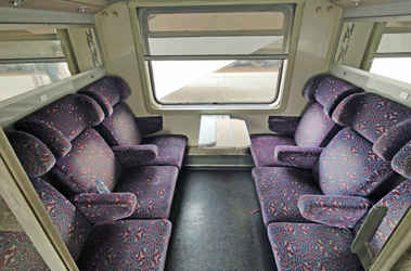First class seats on a Mroccan Al Atlas train...