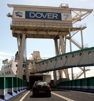 Taking the ferry from Dover to Calais to pick up the motorail to the South of France...