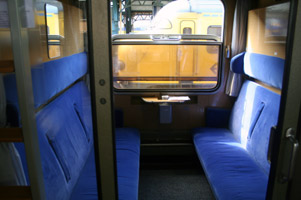 6-berth couchette on the Auto Slaap Trein Dutch Motorail train to Italy