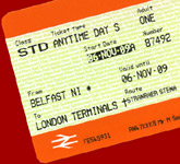 �29 train & ferry ticket from London to Dublin